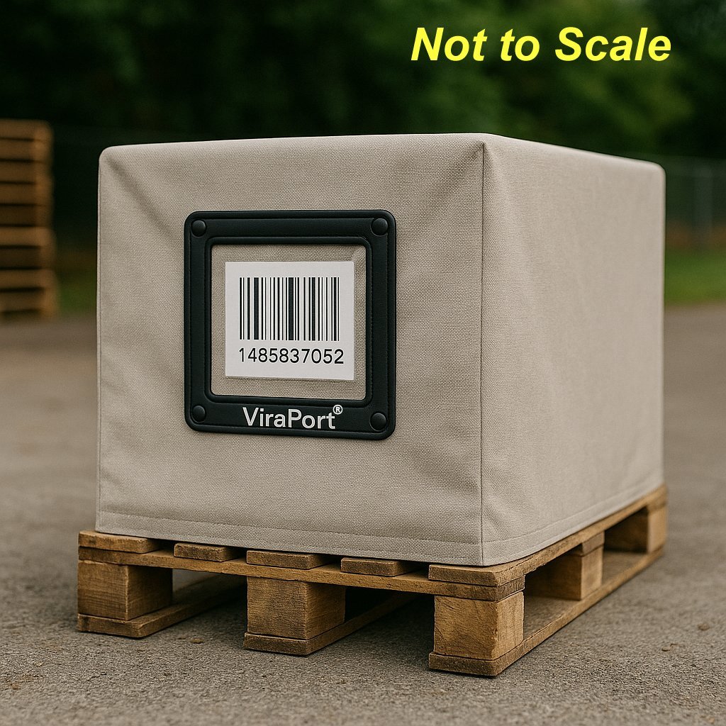 Barcode scanning through Viraport clear vinyl window for inventory control